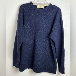 Ireland’s Eye Blue Tweed Sweater